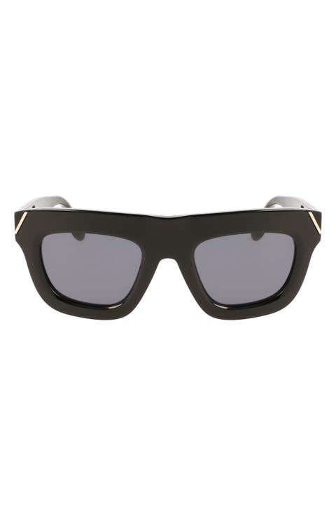 51mm Sculptural Square Sunglasses