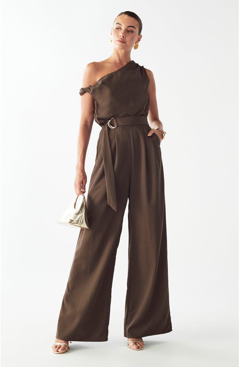 BWLDR Mariah Jumpsuit, Alternate, color, Chocolate