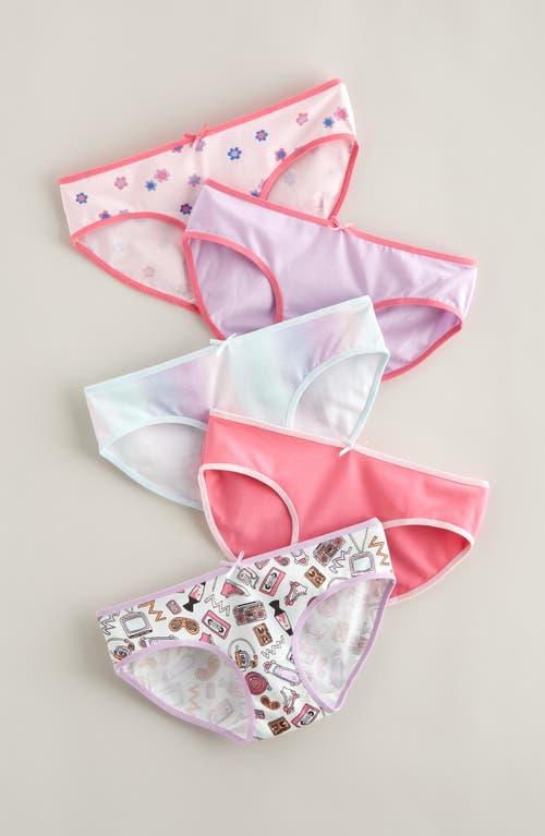 Nordstrom Kids' Assorted 5-pack Hipster Briefs In Multi