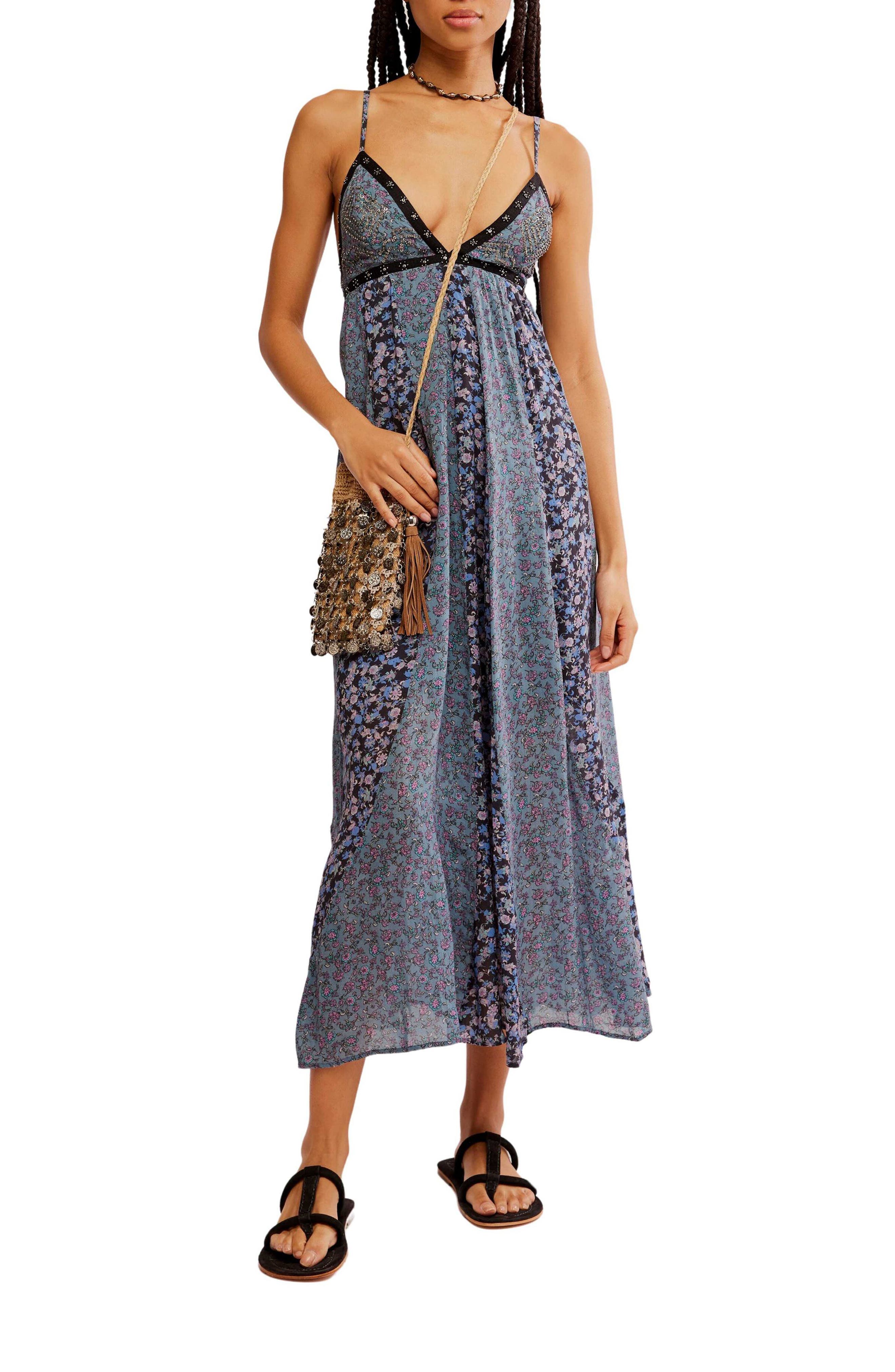 free people forever time dress pink Free People Forever Time Dress in Dusty Pink Combo