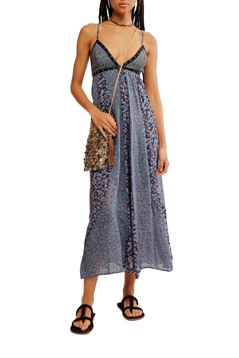 forever time sleeveless midi dress Free People Forever Time Dress in Pink