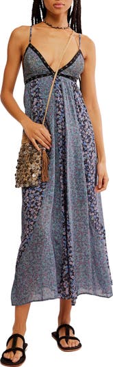 Newest Free People Beach Button Front Open Back Starlight Midi Dress S