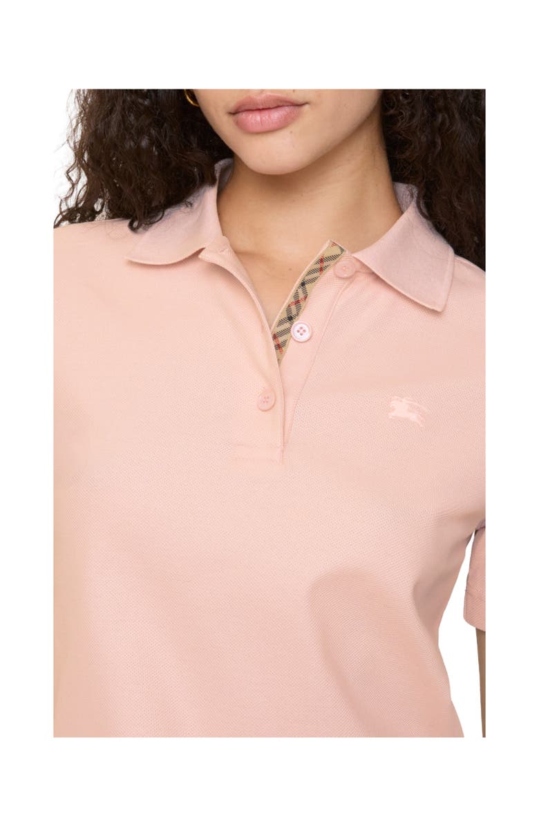 Burberry Cotton Polo Shirt, Alternate, color, Posy Pink