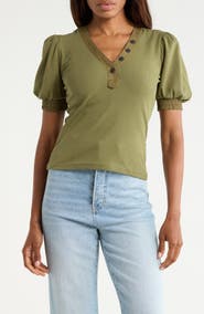 JASON WU Puff Sleeve Top