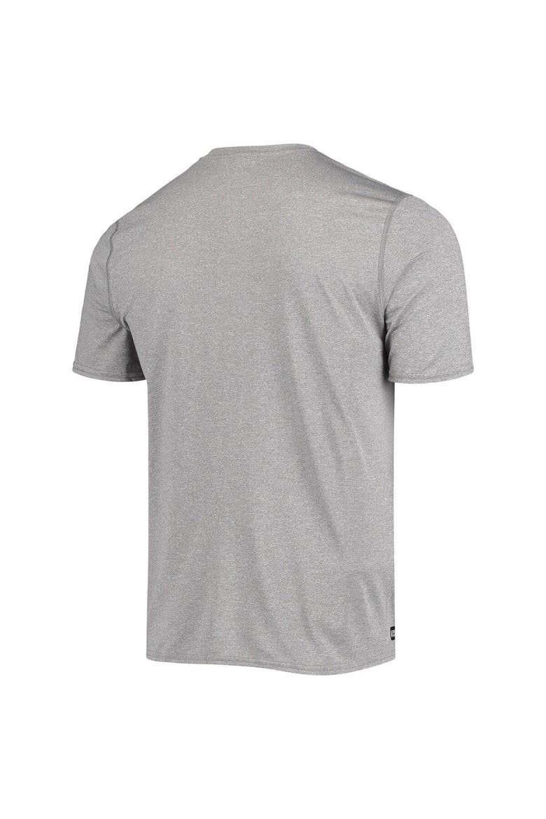 Men's New Era Heathered Gray Arizona Cardinals Combine Authentic Game On T-Shirt, Alternate, color, Heather Gray