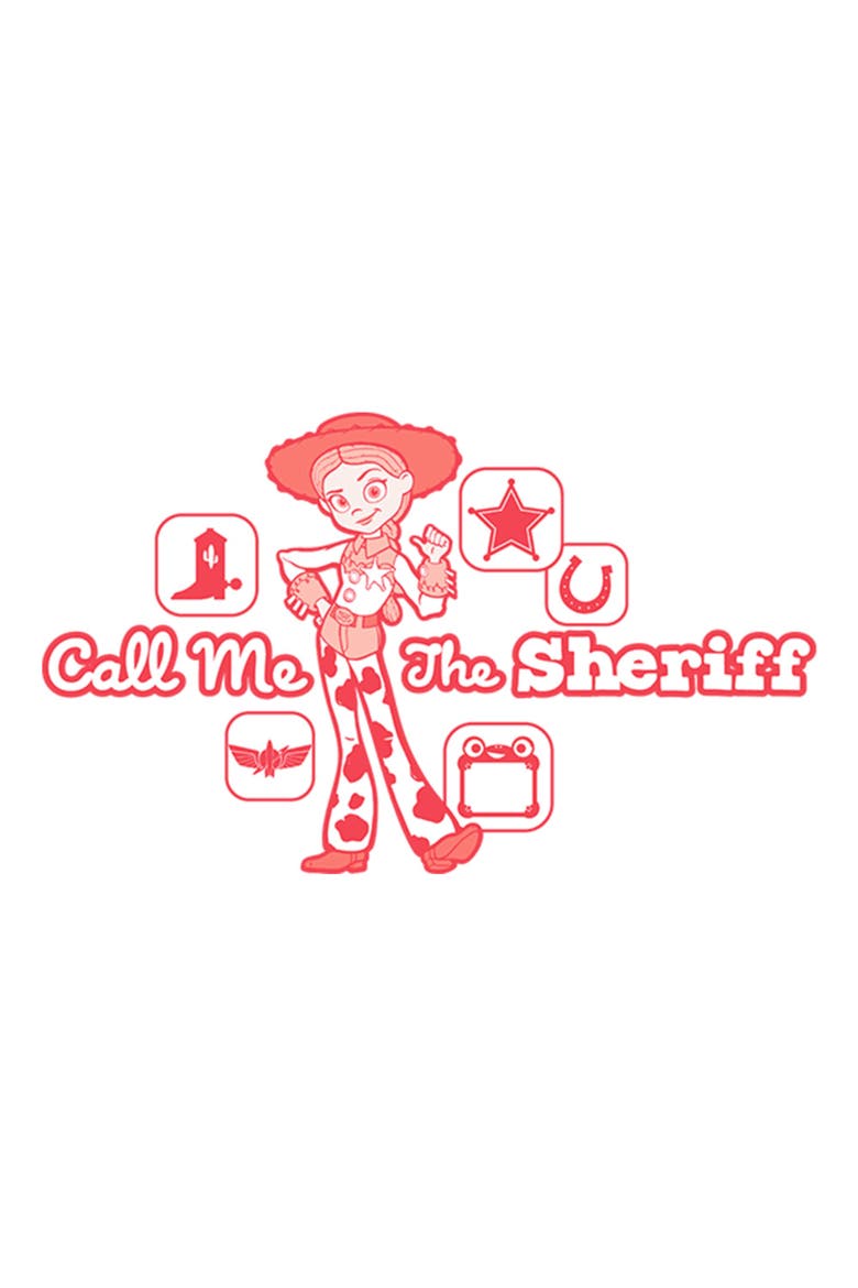 Girls' Call Me The Sheriff T-Shirt, Alternate, color, White