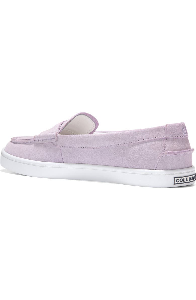 Cole Haan Nantucket Penny Loafer, Alternate, color, Purple Heather Suede/ White