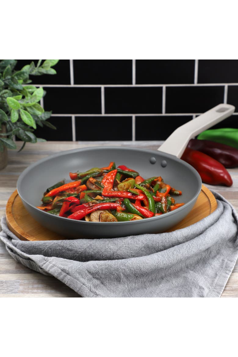 Ambrose 10 Inch Nonstick Aluminum Frying Pan, Alternate, color, Grey