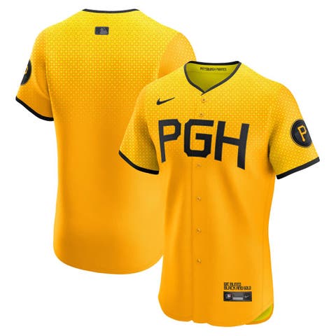 Men's Nike Gold Pittsburgh Pirates City Connect  Elite Jersey