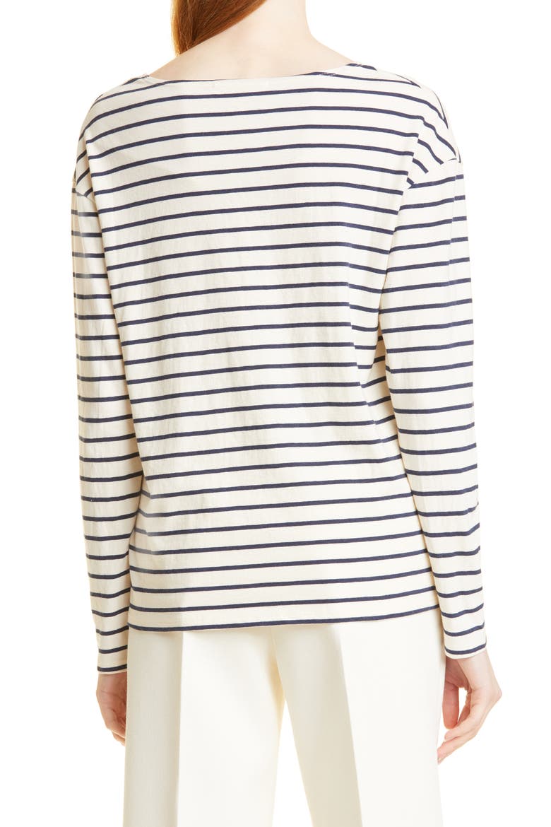 Arlette Stripe T-Shirt, Alternate, color, DARK NAVY STRIPE