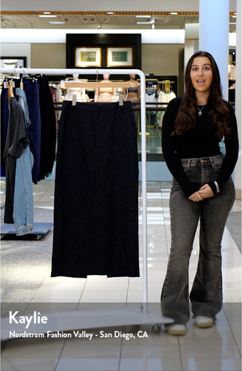 Pinstripe Maxi Skirt, sales video thumbnail