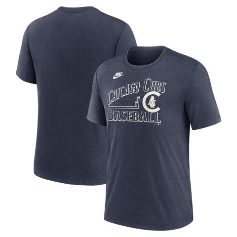 Men's Nike Heather Navy Chicago Cubs Local Hometown Tri-Blend T-Shirt
