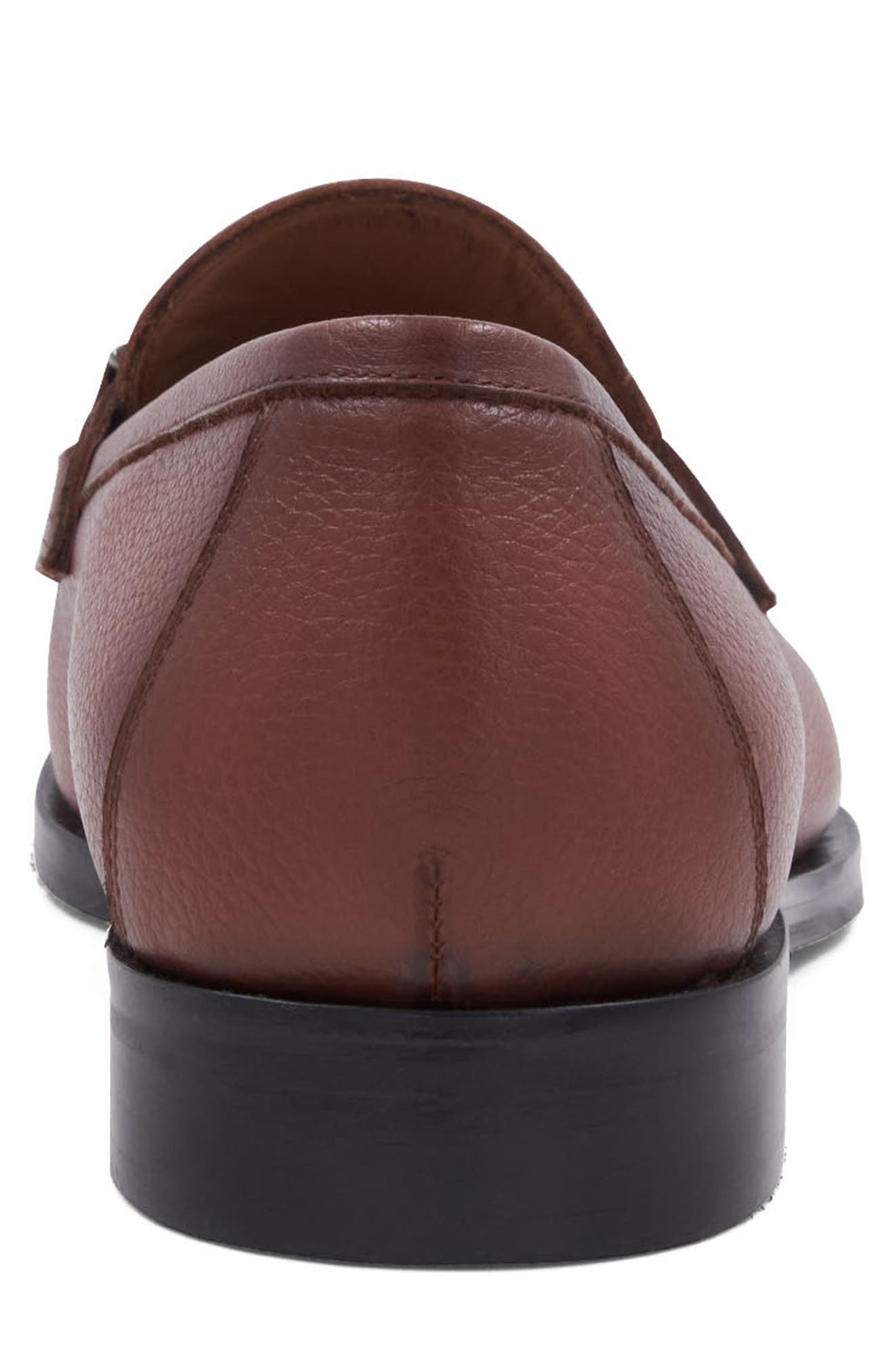 Bruno Magli Roberto Pebbled Bit Loafer, Alternate, color, Cognac Tumbled