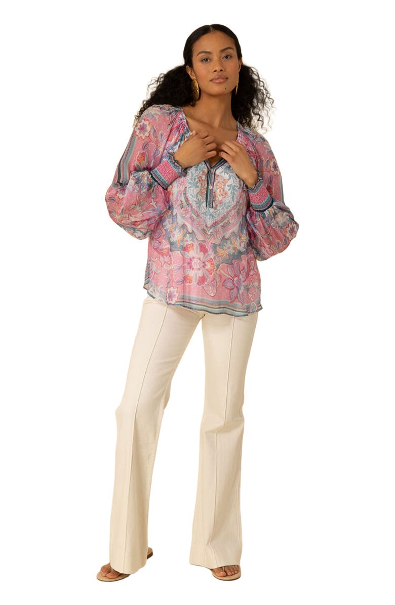 Hale Bob Michaela Chiffon Top, Main, color, 