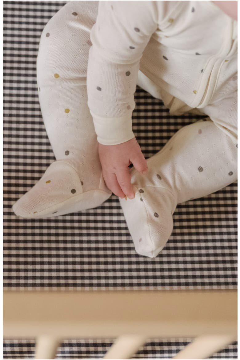 Gingham Crib Sheet, Alternate, color, INDIGO