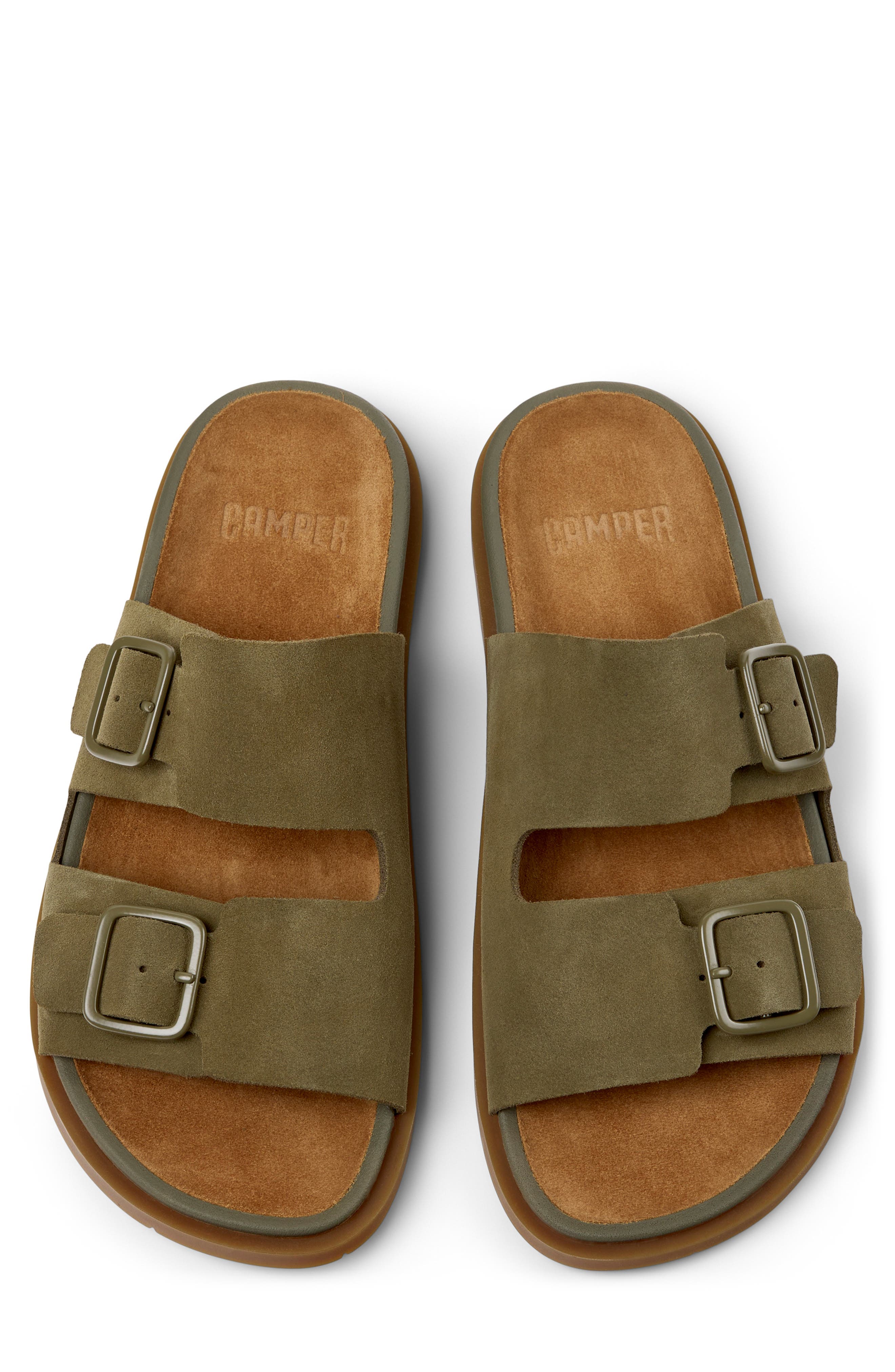 Lluc 2-Strap Sandal, Alternate, color, MEDIUM GREEN