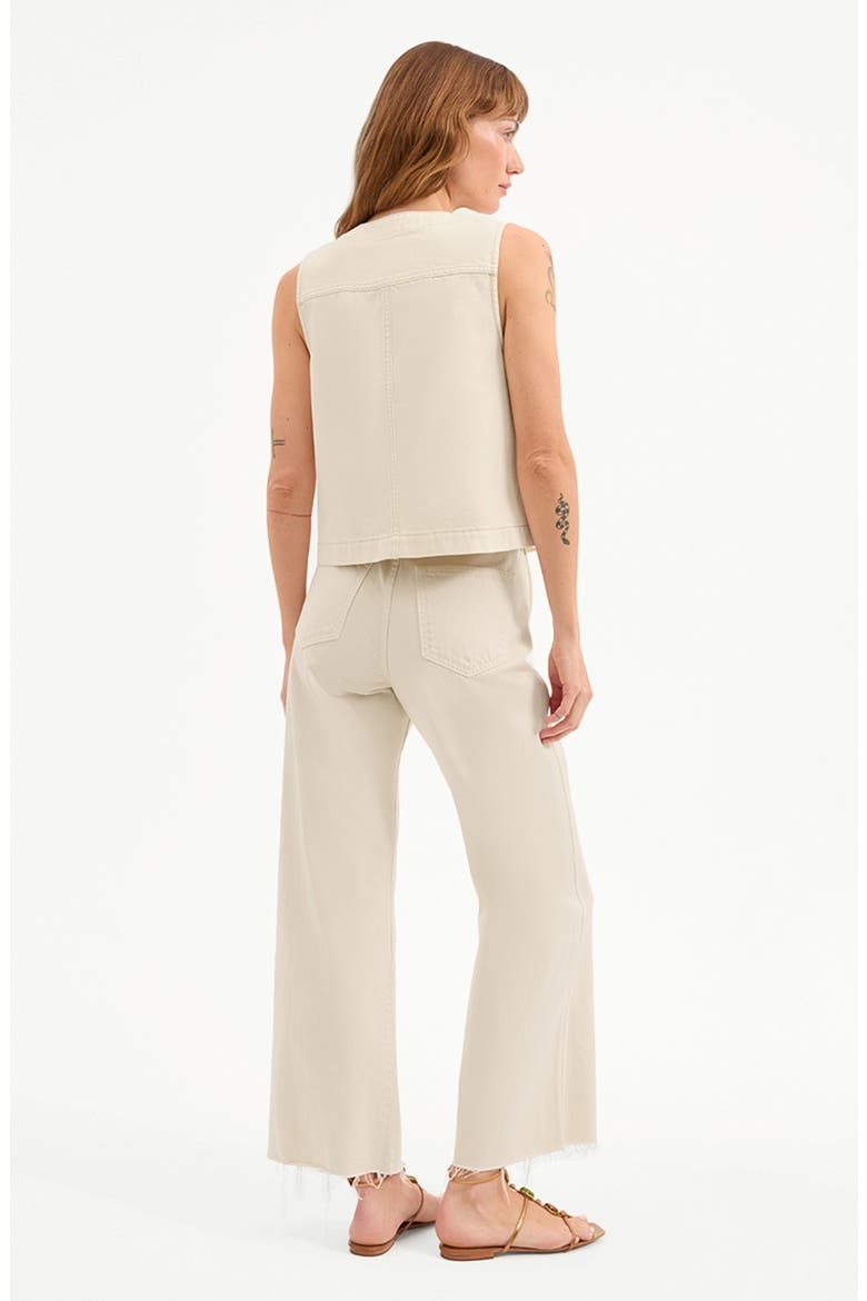 Ording Sleeveless Button-Up Top, Alternate, color, ECRU