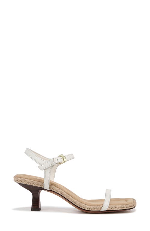 Vince Coco Leather Kitten-heel Espadrille Sandals In Milk