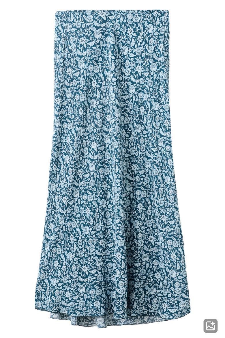 Print Fluid Maxi Skirt, Main, color, DARK BLUE