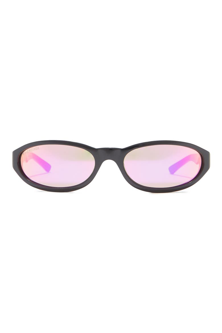 59mm Oval Sunglasses, Main, color, BLACK BLACK VIOLET