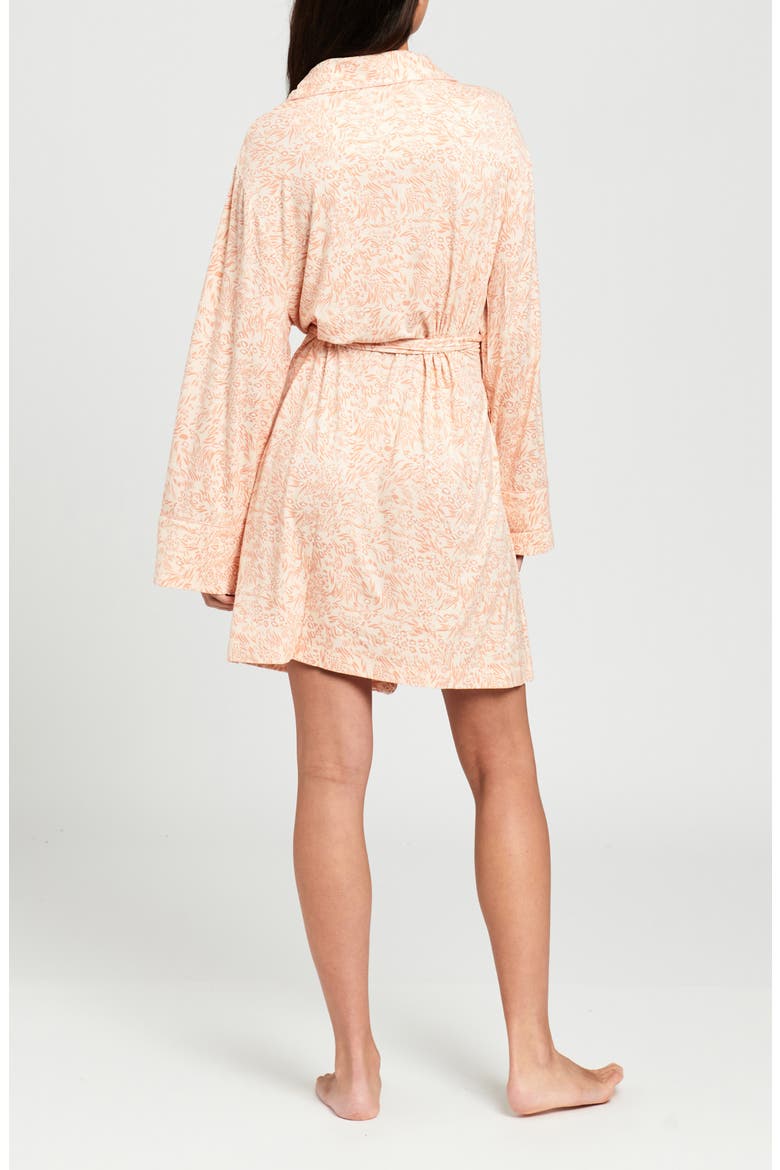 Animal Print Jersey Robe, Alternate, color, NUDE