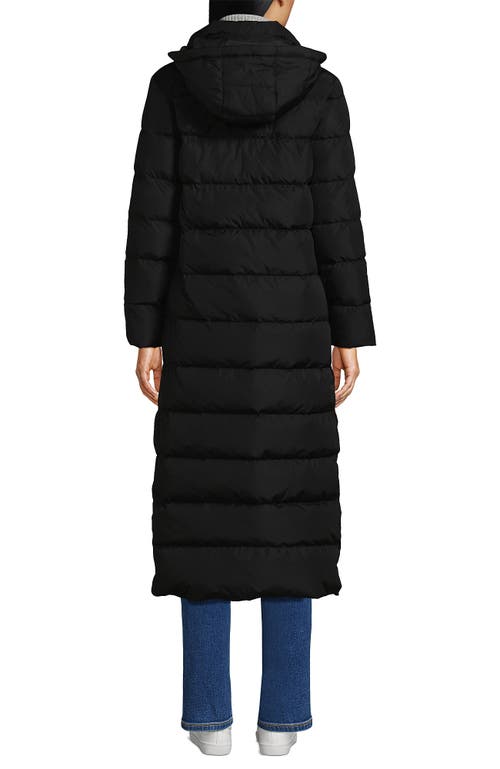 Lands' End Down Maxi Winter Coat In Black
