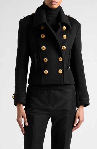 Sacai Mixed Media Gabardine & Wool Melton Coat | Nordstrom Sacai Mixed Media Gabardine & Wool Melton Coat | Nordstrom