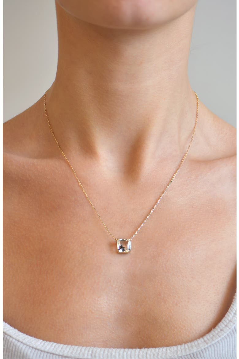 Jac + Jo Harper Topaz Pendant Necklace, Alternate, color, YELLOW GOLD