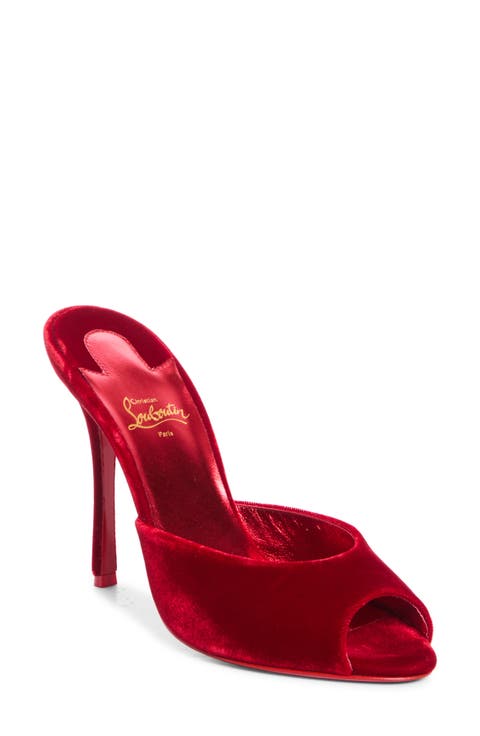 Me Dolly Velvet Slide Sandal