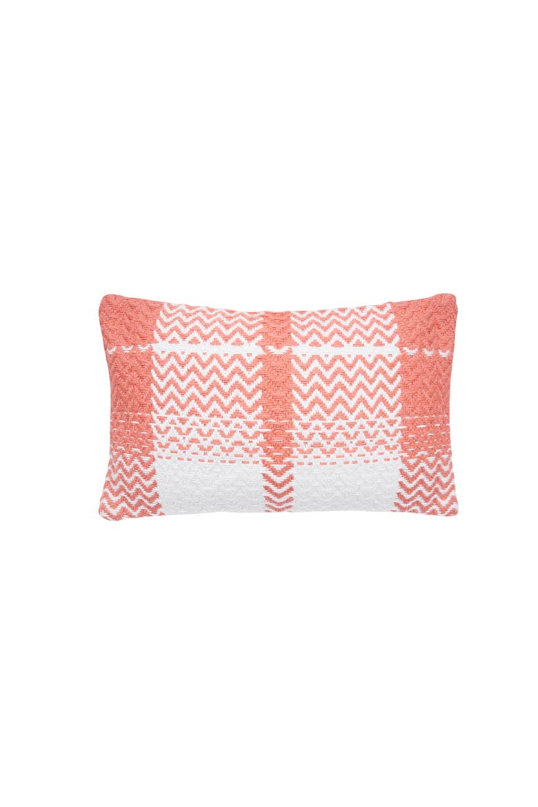 Sim Wave Outdoor Throw Pillows, Main, color, Pink