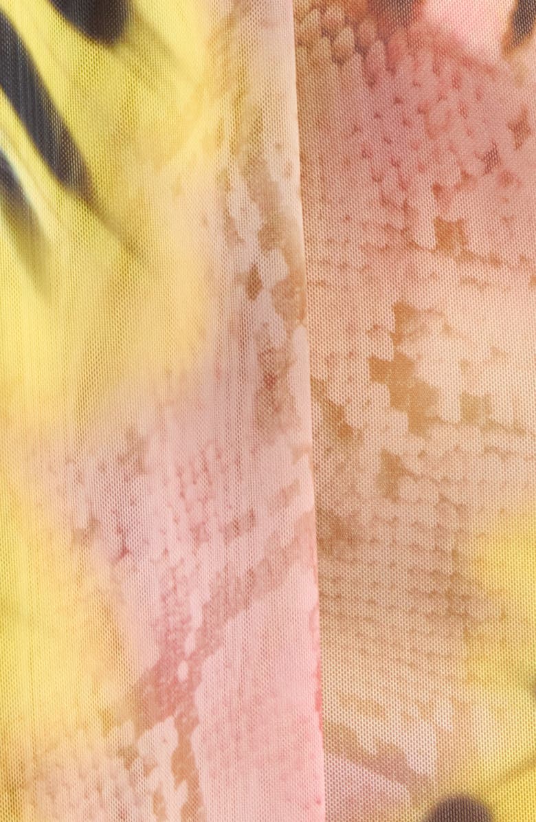 AFRM Brylee Butterfly Print Halter Minidress, Alternate, color, Mauve Butterfly
