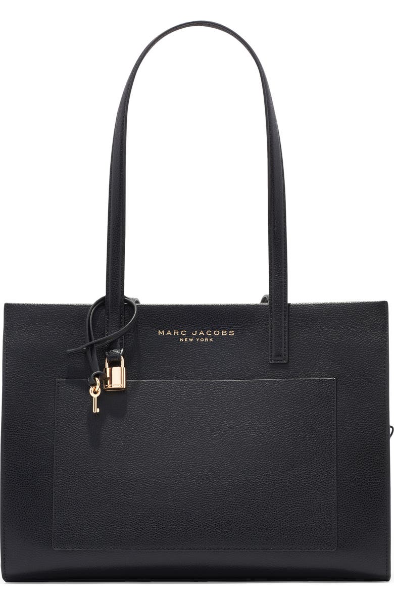 Marc Jacobs Leather Work Tote Bag, Main, color,