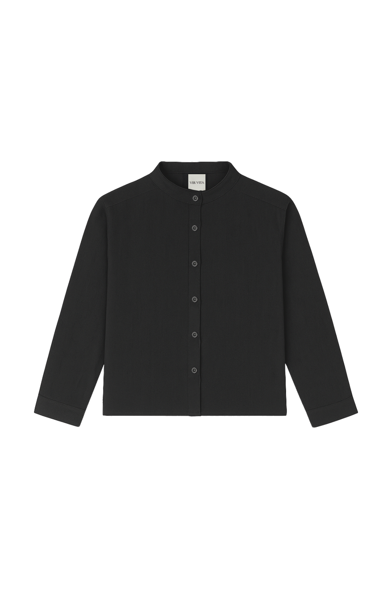 Alma Linen Shirt, Main, color, Black