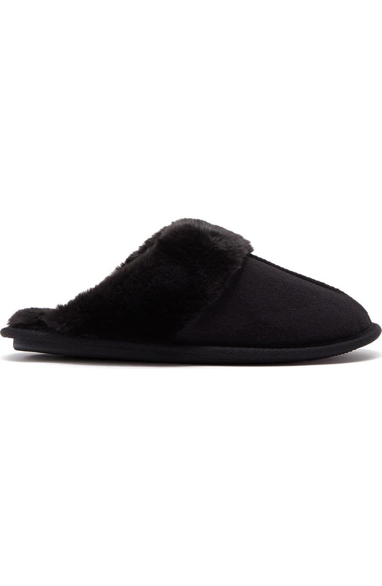 Kensie Faux Fur Lined Slipper, Alternate, color,