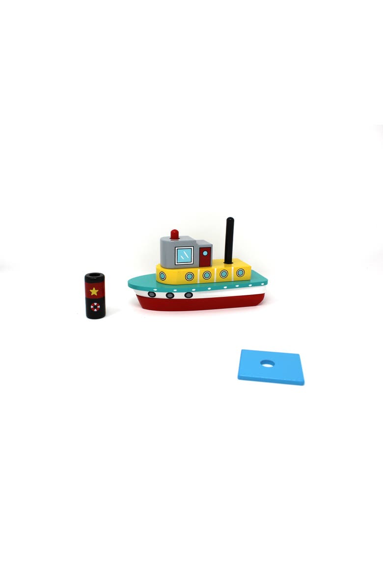 Jack Rabbit Creations Tugboat Stack & Play Puzzle Kit, Alternate, color, Multicolored