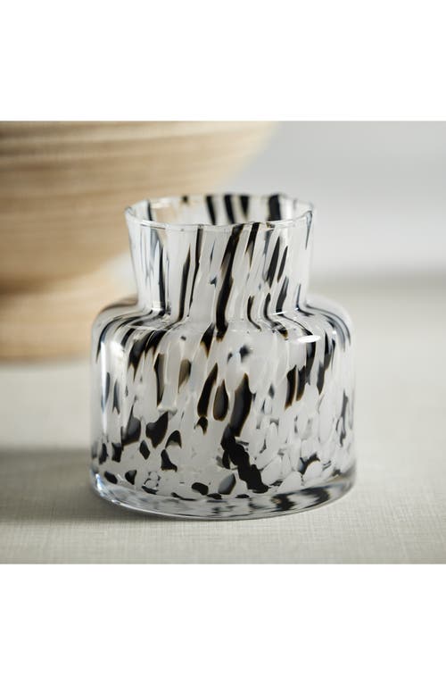 Zodax Bickley Confetti Glass Vase In White