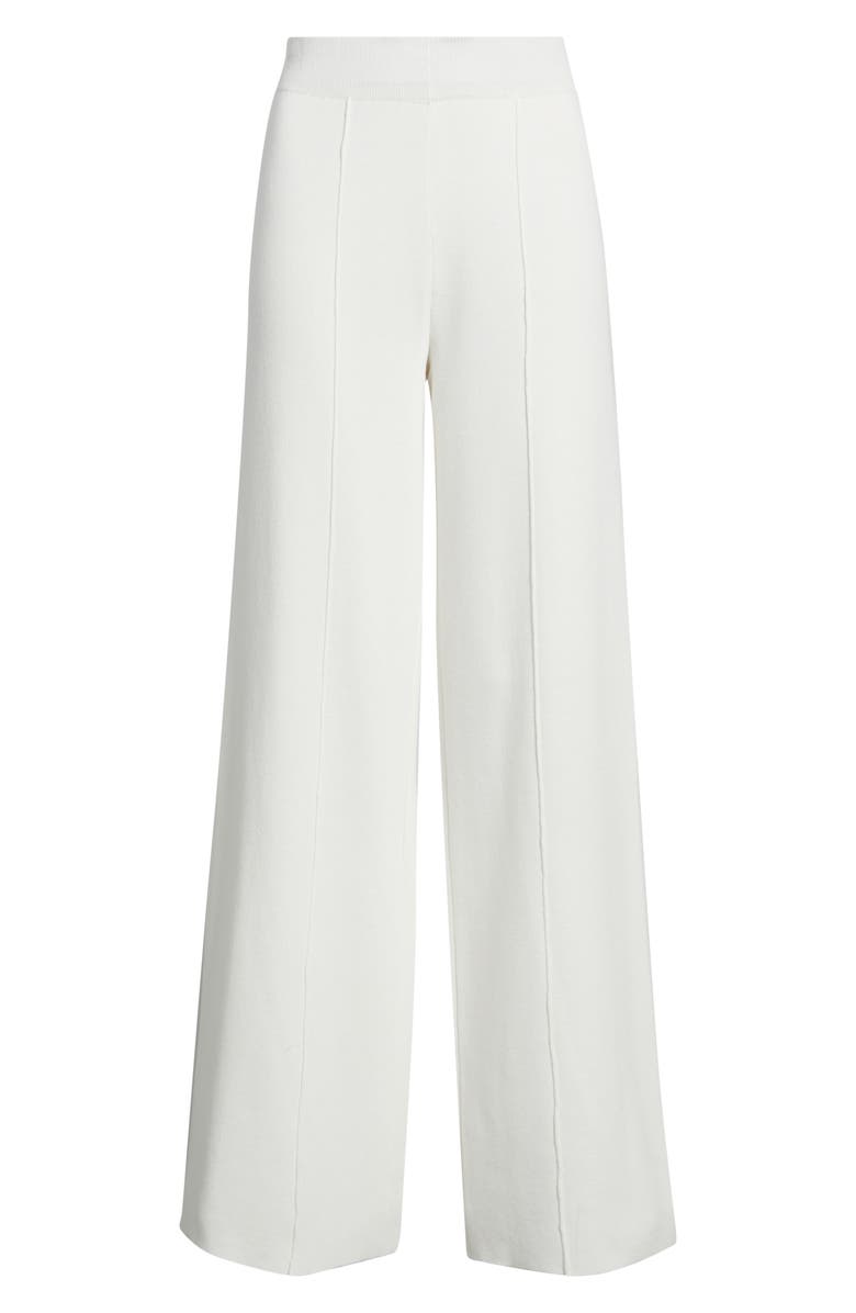 Tahari ASL Wide Leg Sweater Pants, Alternate, color, Ivory
