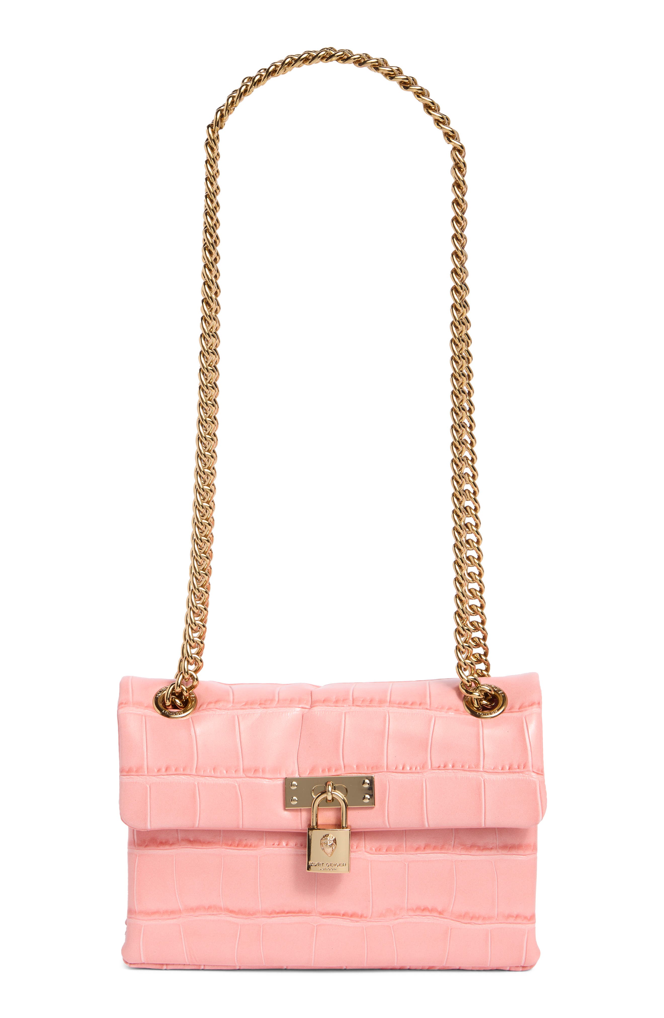 Mini Brixton Croc Embossed Leather Crossbody Bag