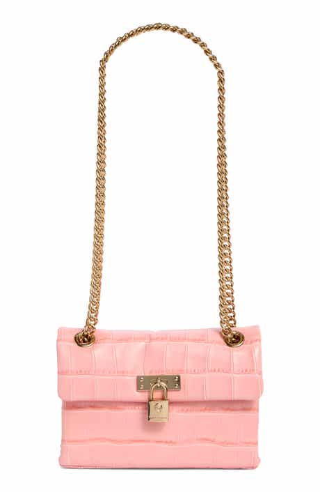 Mini Brixton Croc Embossed Leather Crossbody Bag