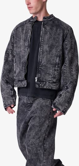 【MAISON MINED】23FW★ SICKLE BIKER DENIM JACKET MUSINSA | MAISON MINED SICKLE BIKER DENIM JACKET BLACK