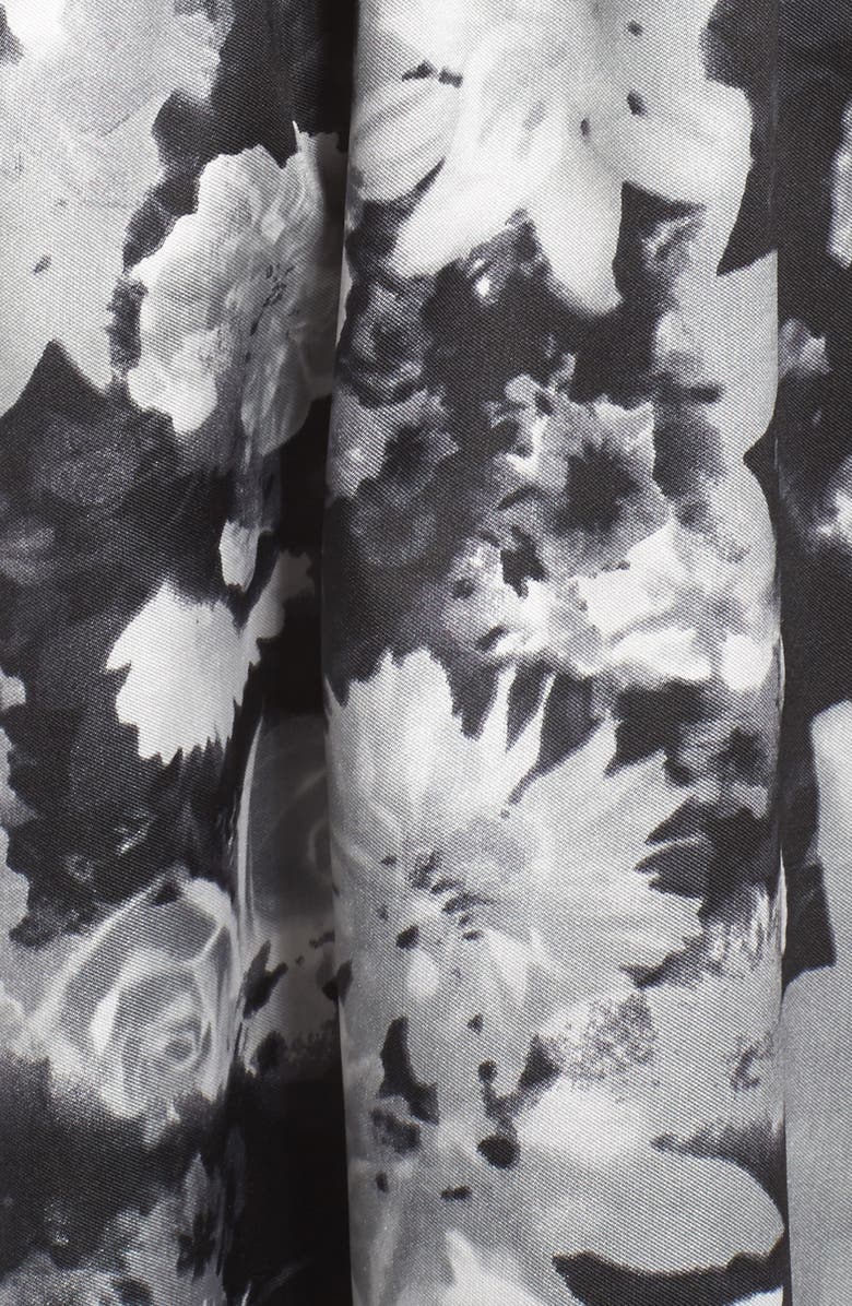 Alfred Sung Floral Sateen Gown, Alternate, color, 