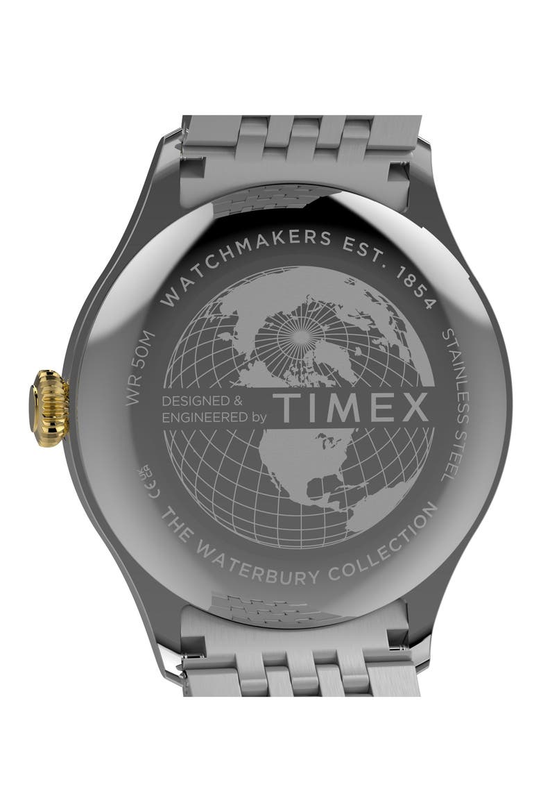 Waterbury Classic Quartz Bracelet Watch, 39mm, Alternate, color, SILVER/ BLACK