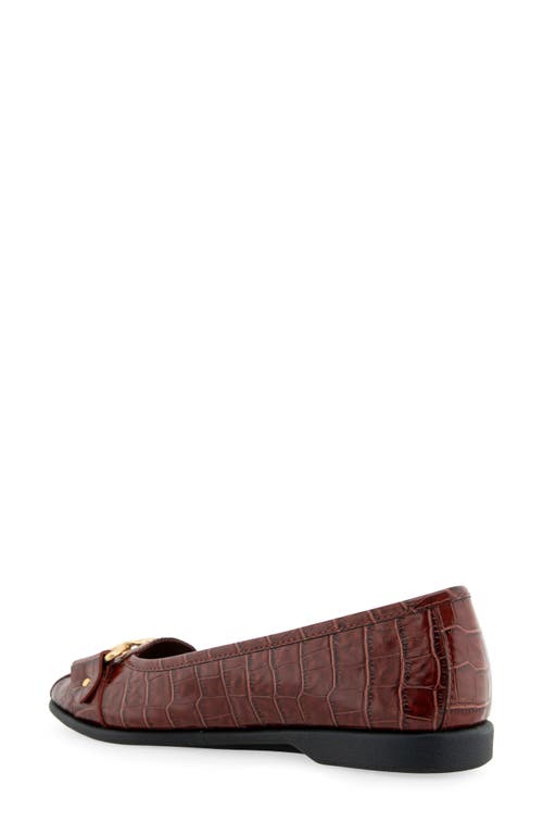 Aerosoles Women's Bobbi Buckle Ballet Flats In Burgundy