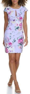 Siena Keyhole Floral Body-Con Dress