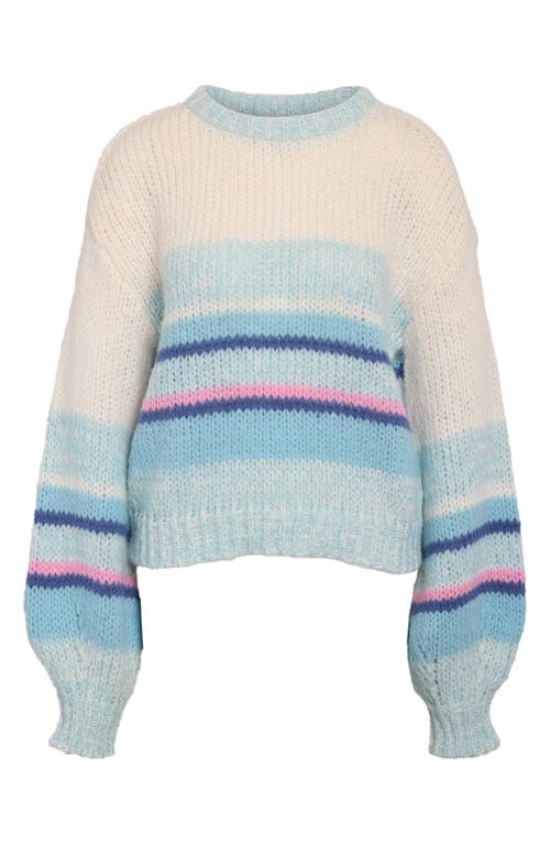 NOISY MAY NOISY MAY LEISA STRIPE CREWNECK SWEATER 