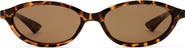 Le Specs Duskfall 55mm Oval Sunglasses