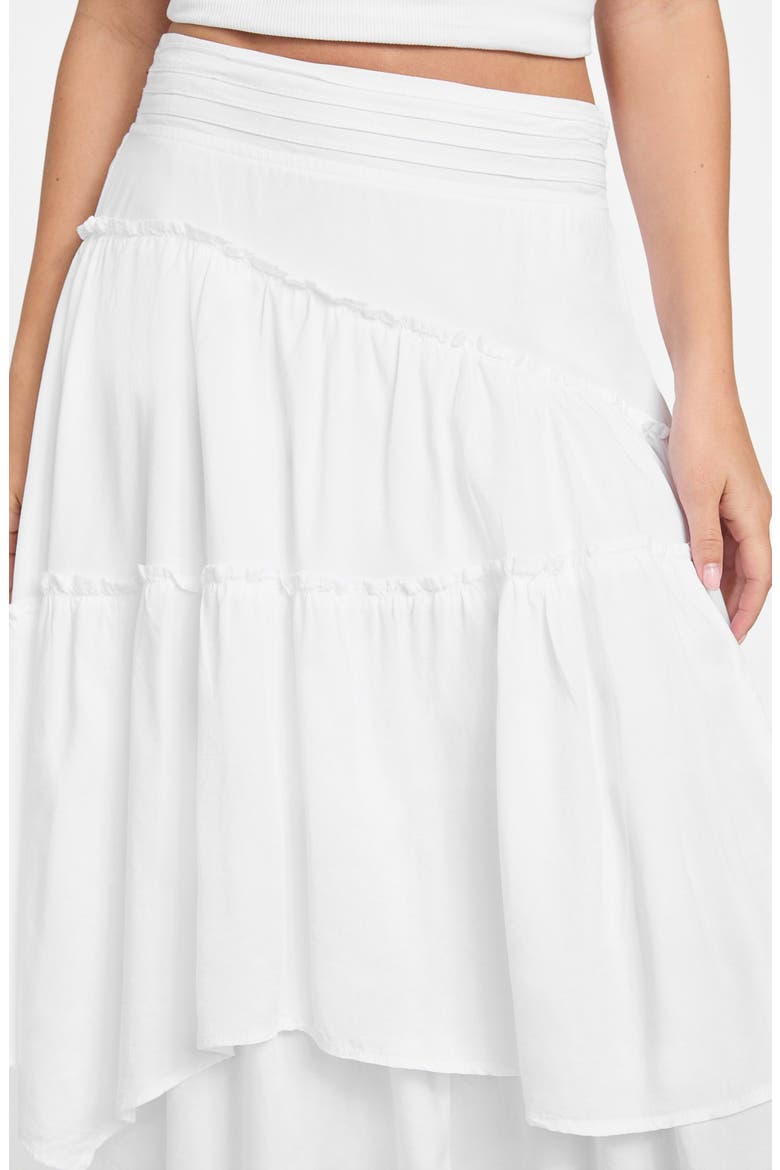 Tanya Tiered Maxi Skirt, Alternate, color, PURE WHITE