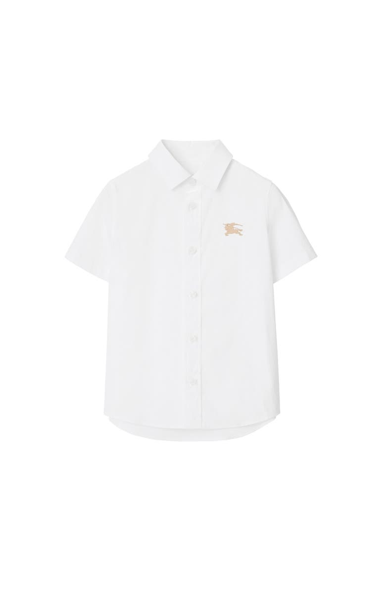 Burberry Stretch Cotton Shirt, Main, color, White