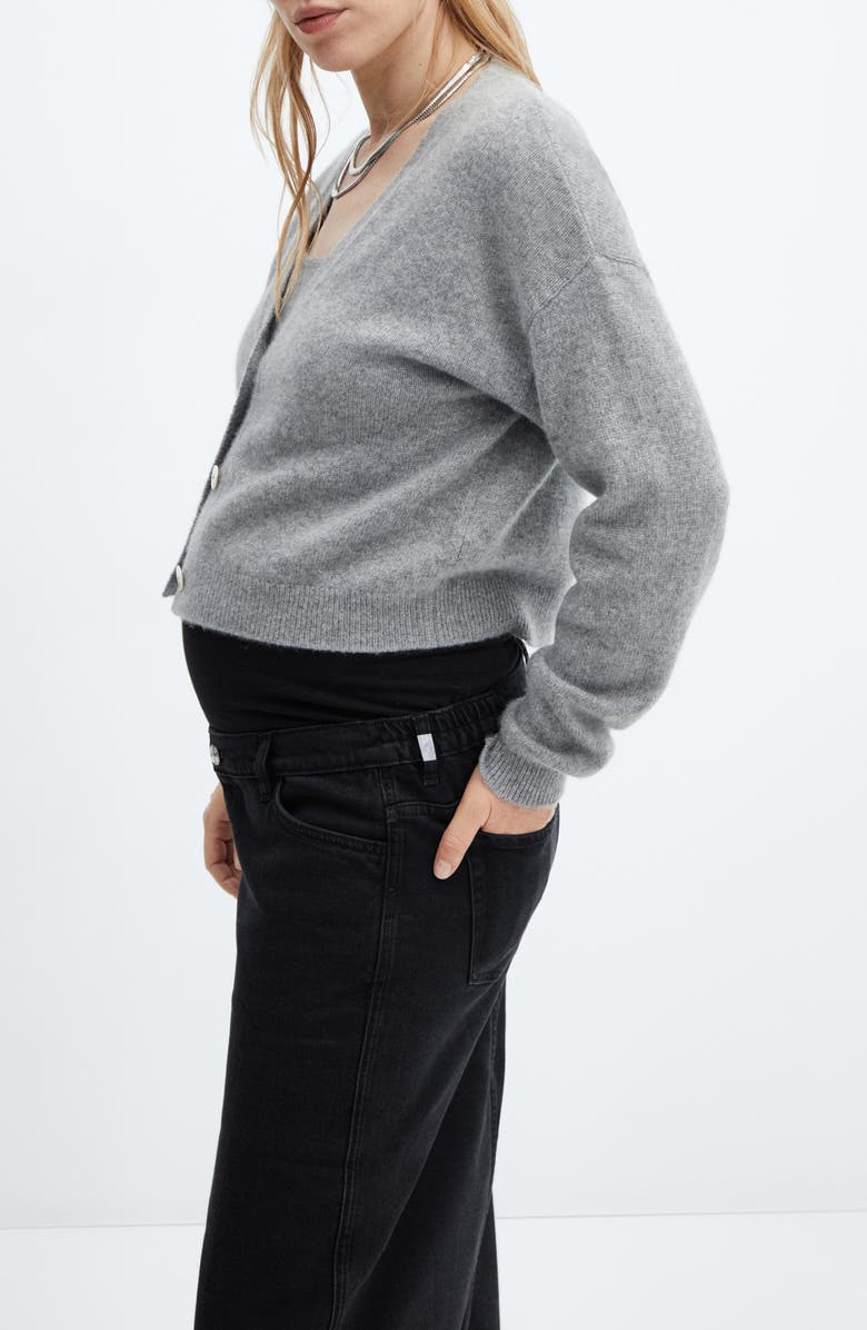 MANGO Denim Midi Maternity Skirt, Alternate, color,