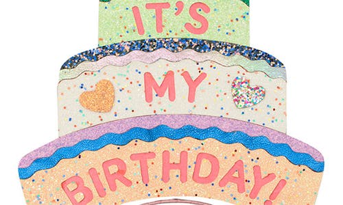 Mimi & Lula Kids' Birthday Cake Headdress In Pink